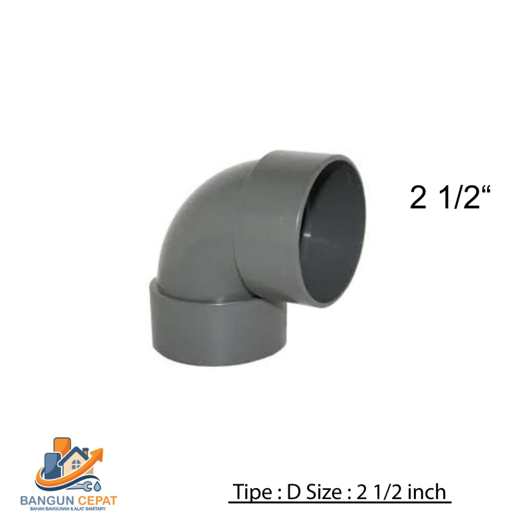 Elbow Knee PVC  2 1/2 inch Knie