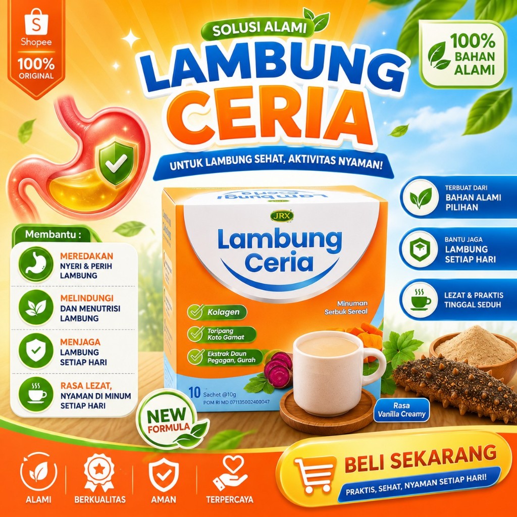 Lambung Ceria 10 Sachet - Solusi Lambung Maag Gerd Asam Lambung - Dr Zaidul Akbar JSR