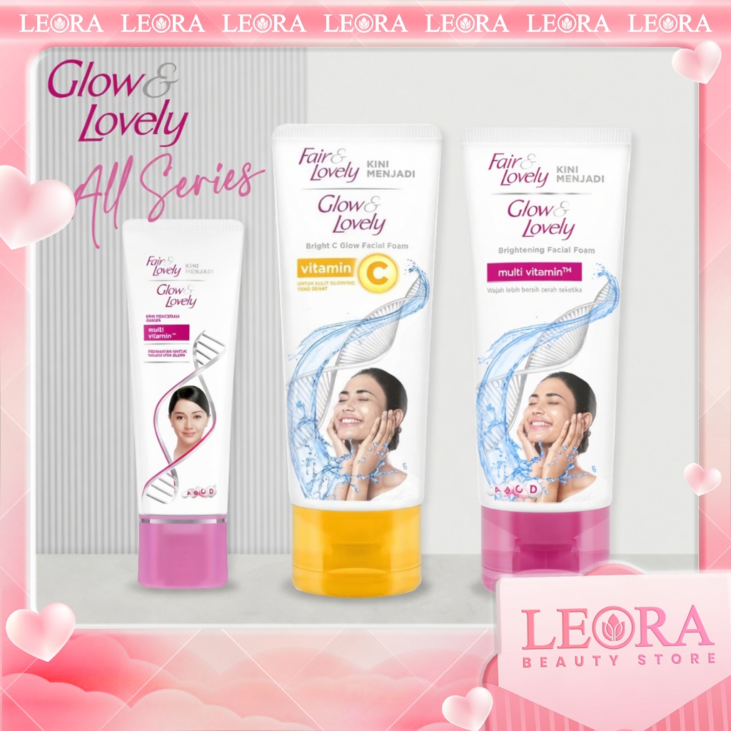 FAIR & LOVELY GLOW & LOVELY Brightening Facial Foam Krim Pencerah Sabun Cuci Muka UNILEVER