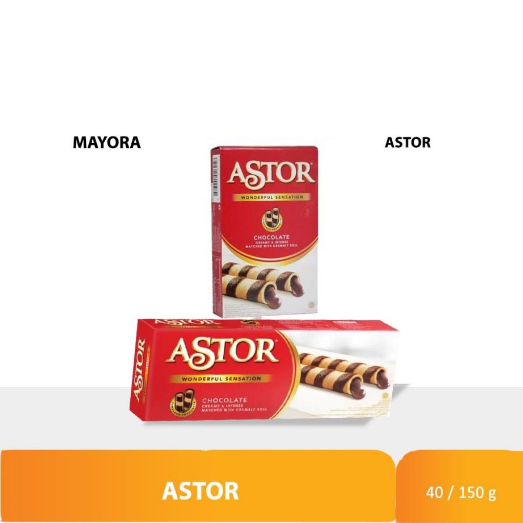 Astor Waffer Double Coklat 40 gram dan 150gram