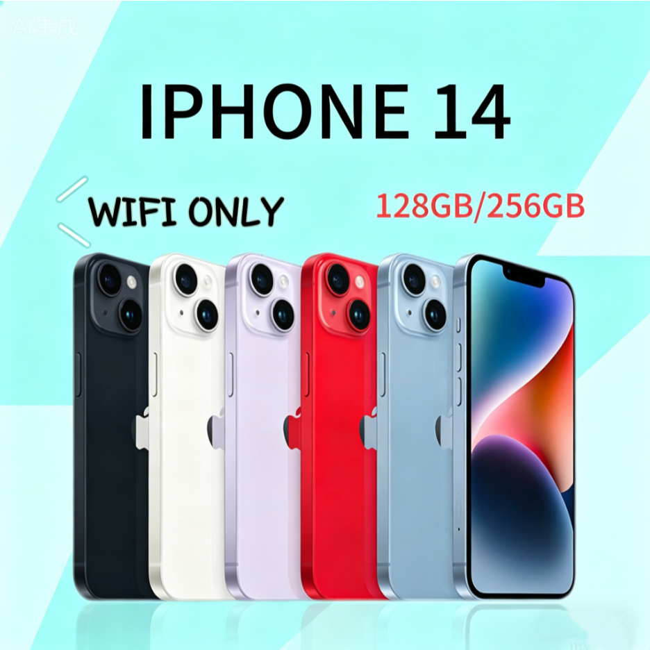 IPHONE 14 128GB 256GB WIFI ONLY SECOND ORIGINAL BEKAS FULLSET