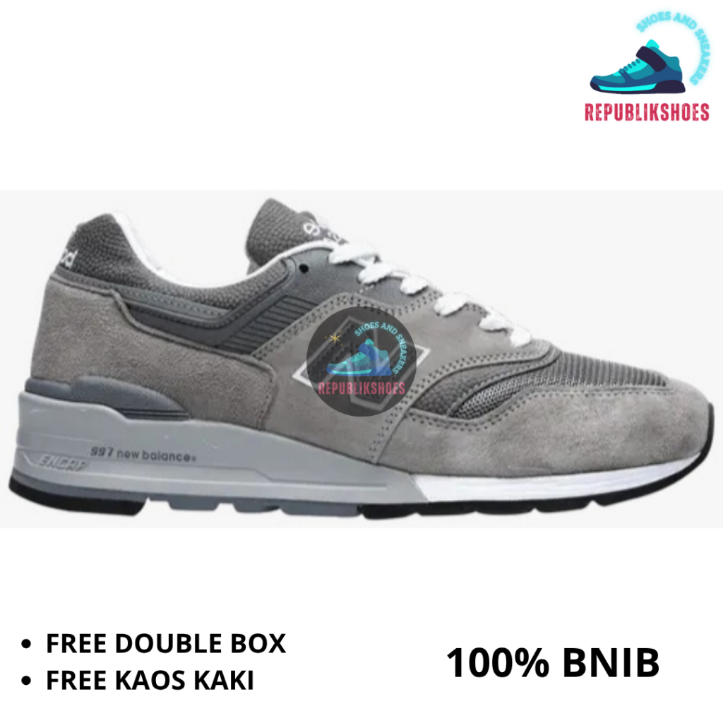 Sneakers Pria 997 Made In Usa Grey