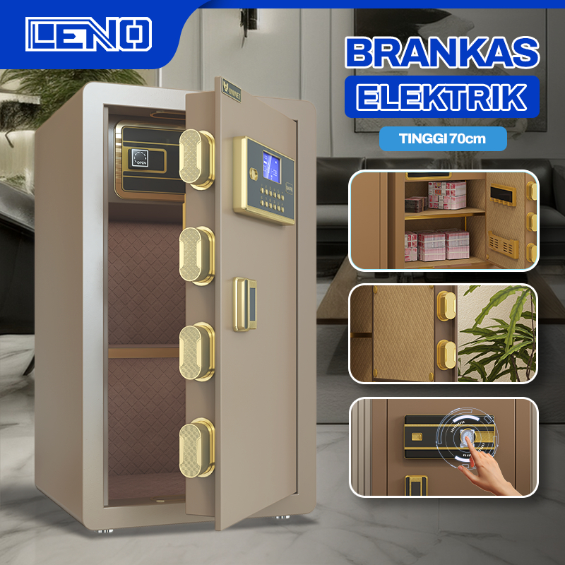 Brankas Uang - Brankas Besar Elektrik Brankas Uang dan Emas Ukuran 70cm Includer Pin dan Fingerprint