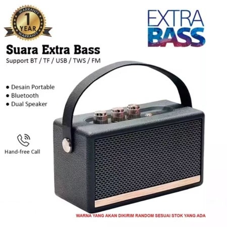 FLECO F-4086 Speaker Retro Classic Portable FM,TF, USB tipe C Bluetooth F-4086 | Speaker Bluetooth