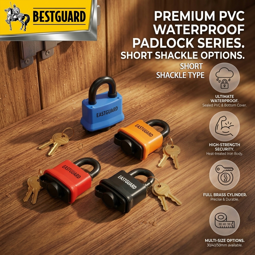 BESTGUARD Gembok Anti Maling Padlock Pagar Rumah Gudang Anti Air PVC 3