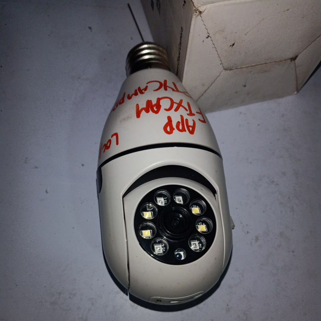 cctv v380 ip kamera cctv wifi bohlam 360 derajat