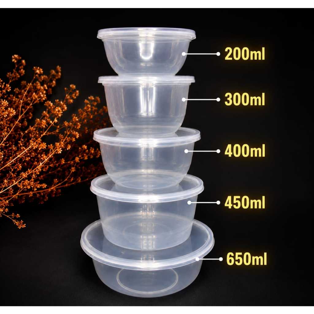THINWALL MANGKOK Merk LIBRA ISI 25 PCS MANGKUK PLASTIK Thinwall Bowl Round DM LIBRA mangkok makan pl