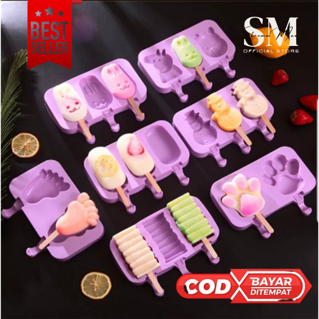 Cetakan Es Krim Stik Silikon Cetakan Puding Cetakan Ice Cream Jelly Ice Cream Mold Silicone