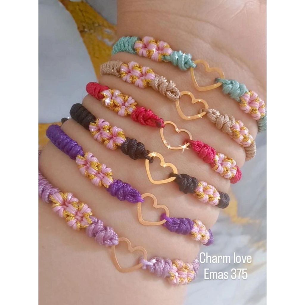 Gelang Simpul charm Love 375
