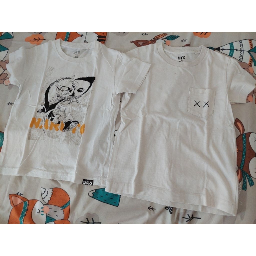Kaos Anak Uniqlo Naruto & Kaws Take All