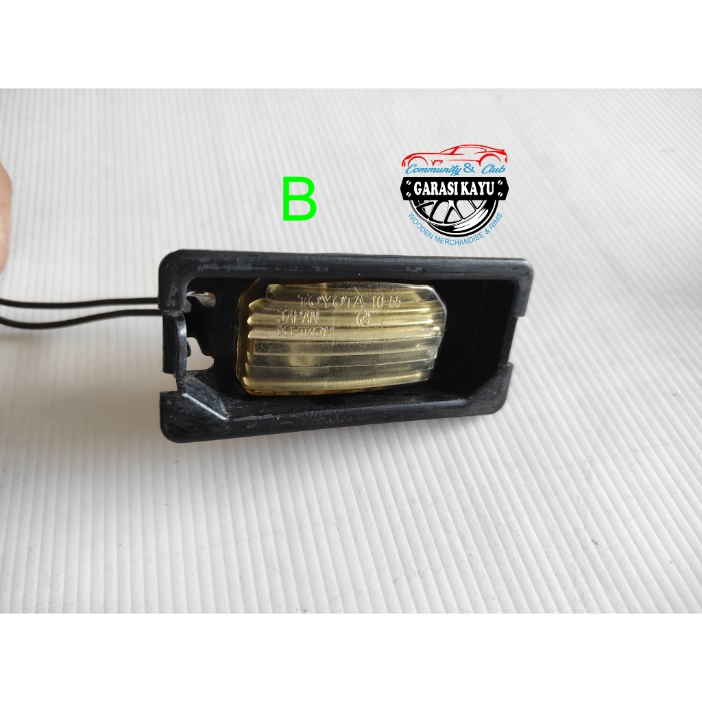 Lampu plat nomor bemper Starlet GT / Kapsul