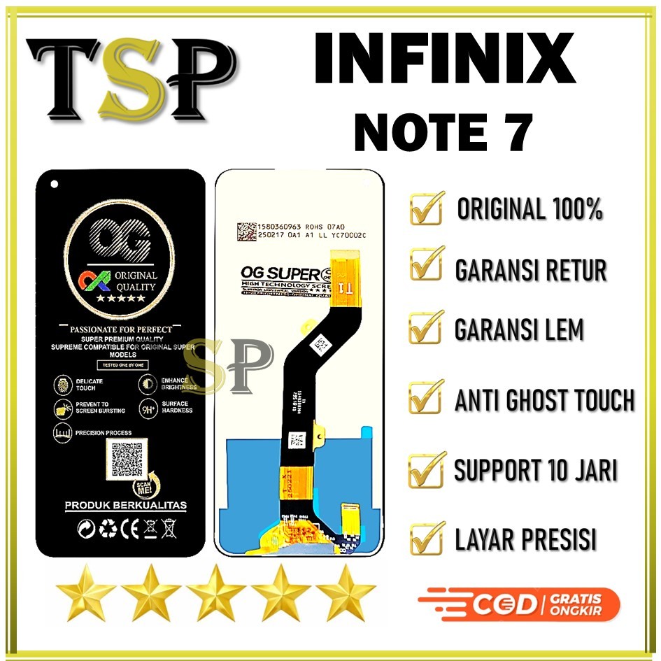 LCD TOUCHSCREEN INFINIX NOTE 7 ORIGINAL