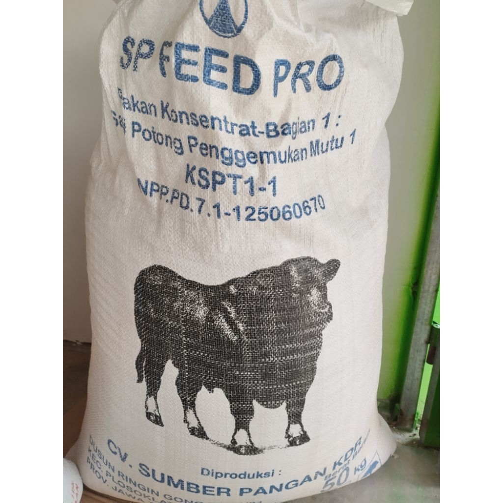 SP Feed Pro Konsentrat Sapi Potong Penggemukan KSPT1-1 50Kg Pakan Sapi Berkualitas