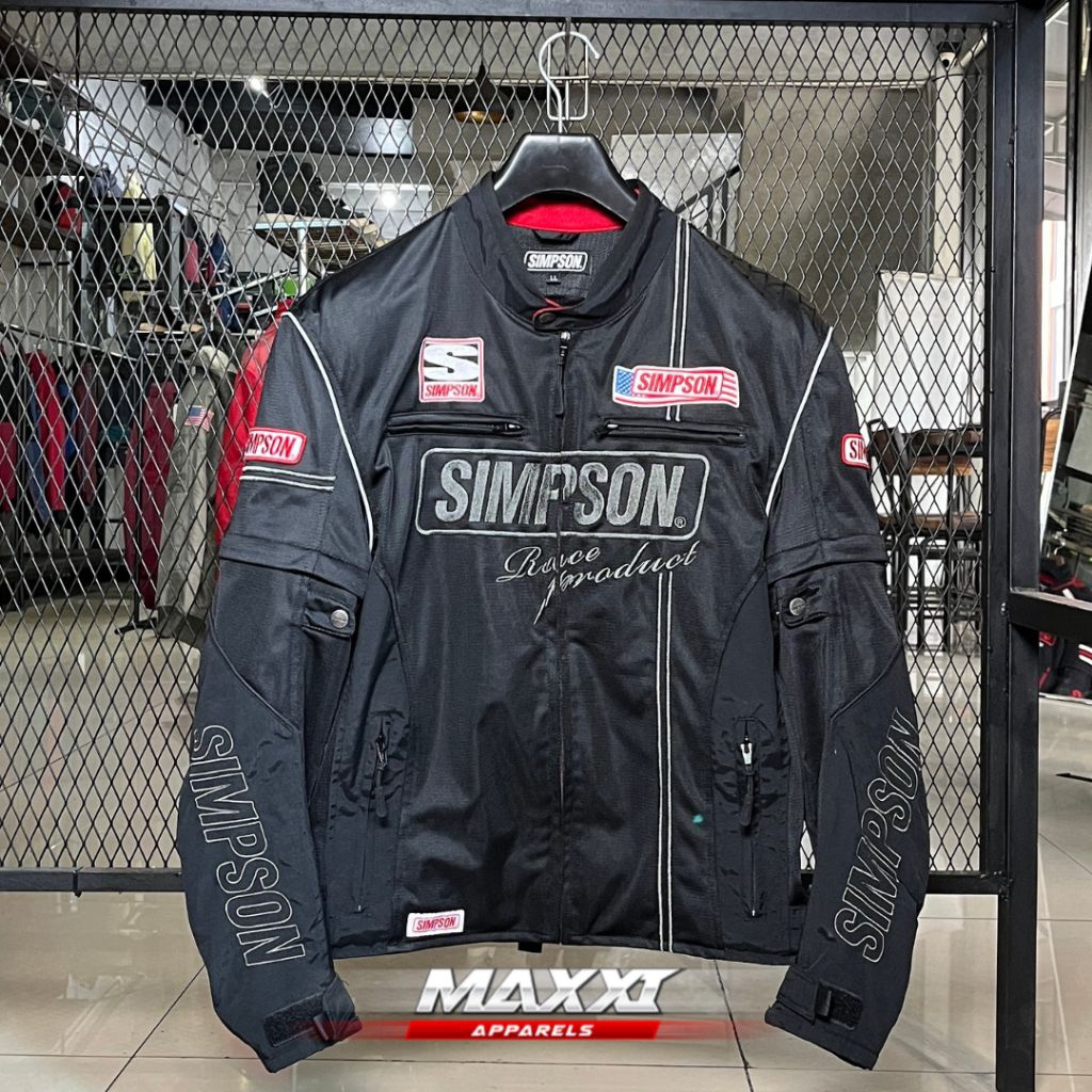 Jaket motor Simpson | Simpson NSM-CO2 | Jaket riding pria | Original Simpson