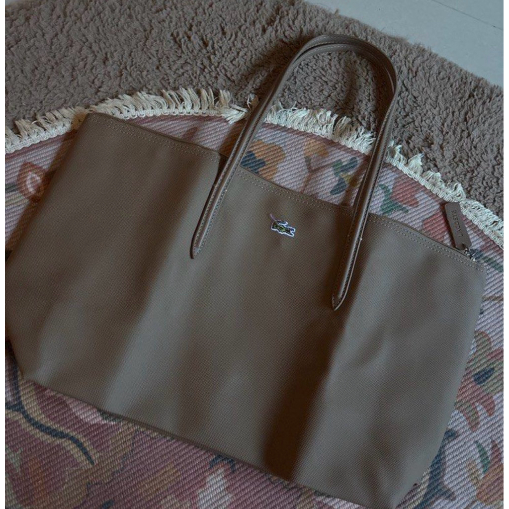 lacoste tote bag tas cewe large