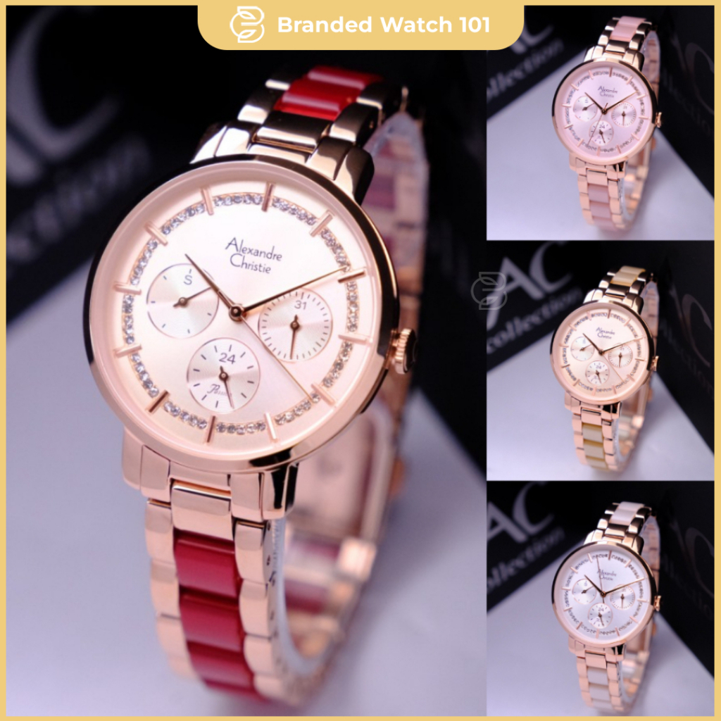 ORIGINAL Jam Tangan Wanita Alexandre Christie AC 2918 / AC2918 / 2918 / AC 2A56 / AC2A56 / 2A56 Gara