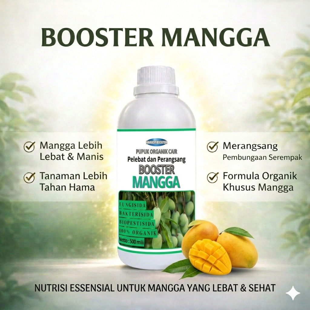 Pupuk buah MANGGA agar berbuah lebat / Pupuk booster buah MANGGA / pupuk pelebat buah MANGGA / pupuk