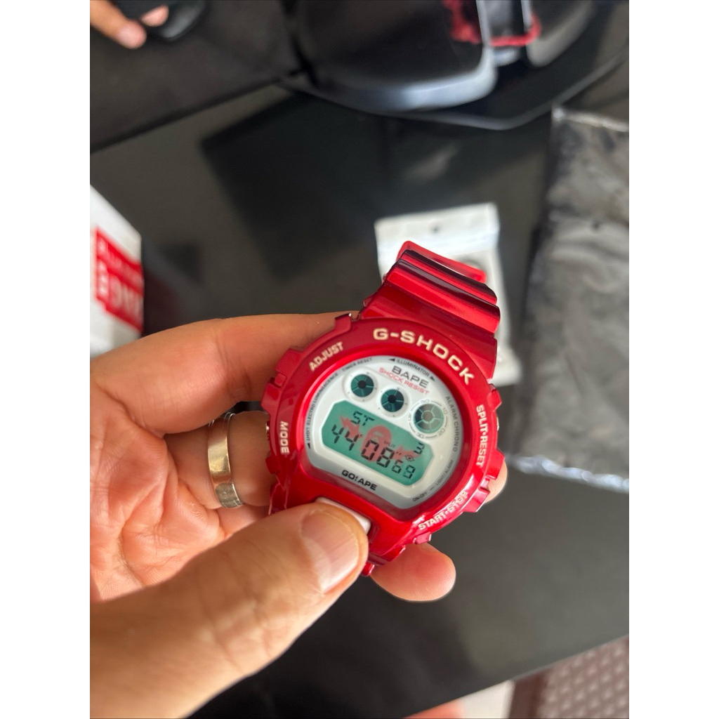 BAPE (Bathing Ape) x G-SHOCK watch - Gloss Red