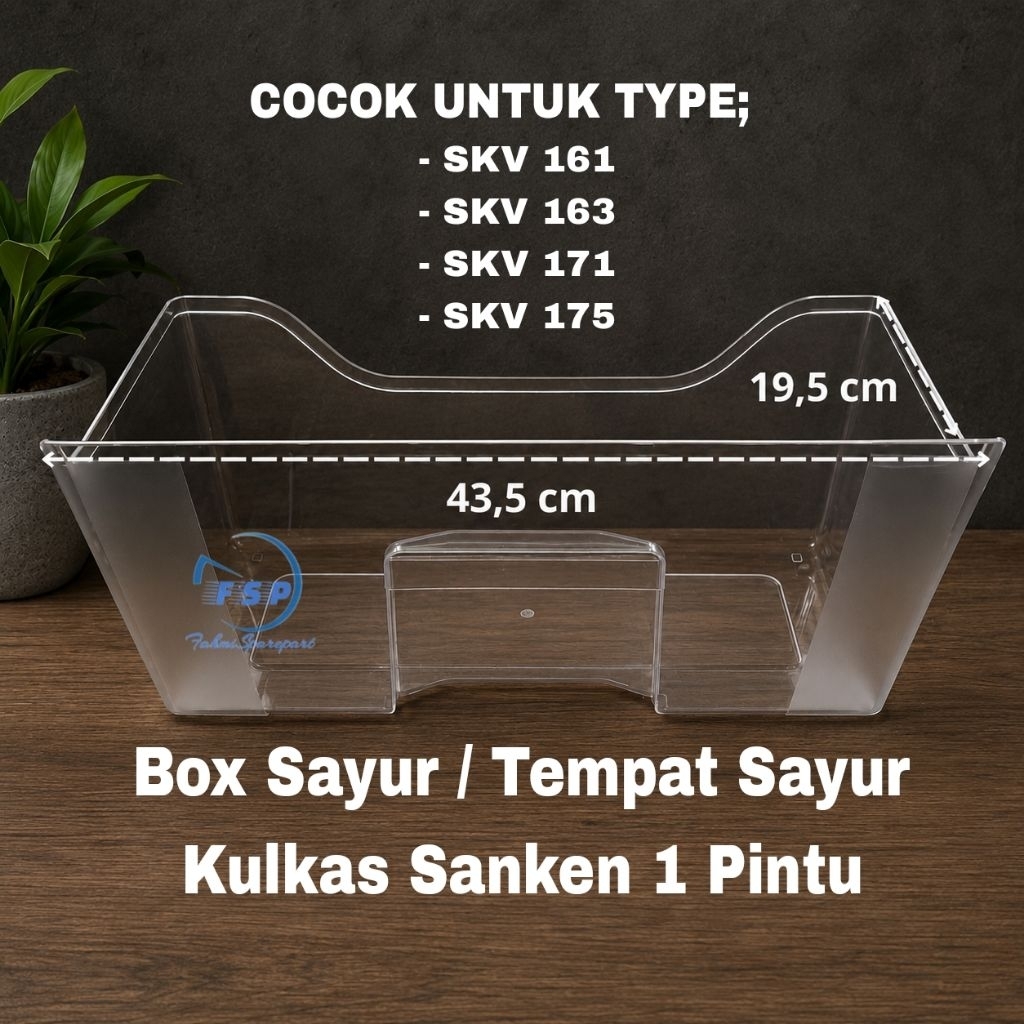 Box Sayur Kulkas Aqua LG Samsung Toshiba Polytron  Haier Dll