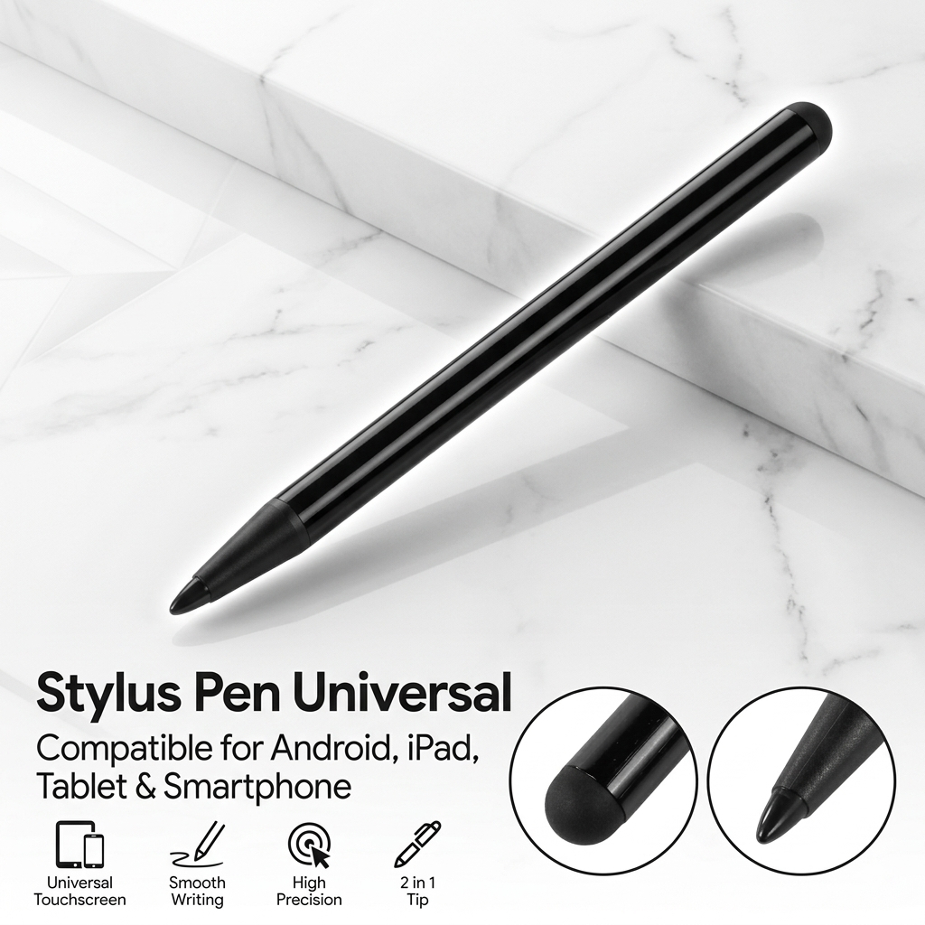 Stylus Pen Universal Capacitive Touch Pen untuk iPad Tablet Smartphone Rechargeable Murah