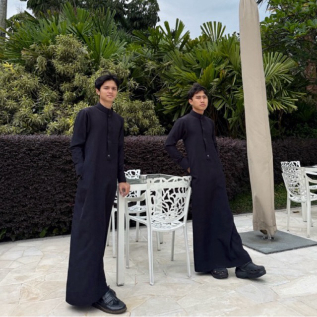 YAACOSTYLE l Oman Thobe Slimfit | Gamis Lengan Panjang | Gamis Pria Slimfit | Gamis Pria | Gamis Sli
