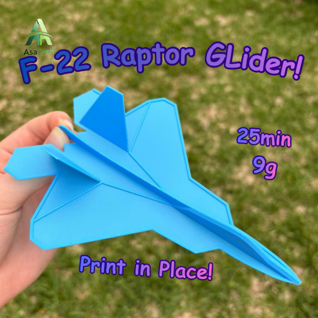 Layang-layang Pesawat F-22 Raptor F-22 Raptor Glider 3D PRODUCT