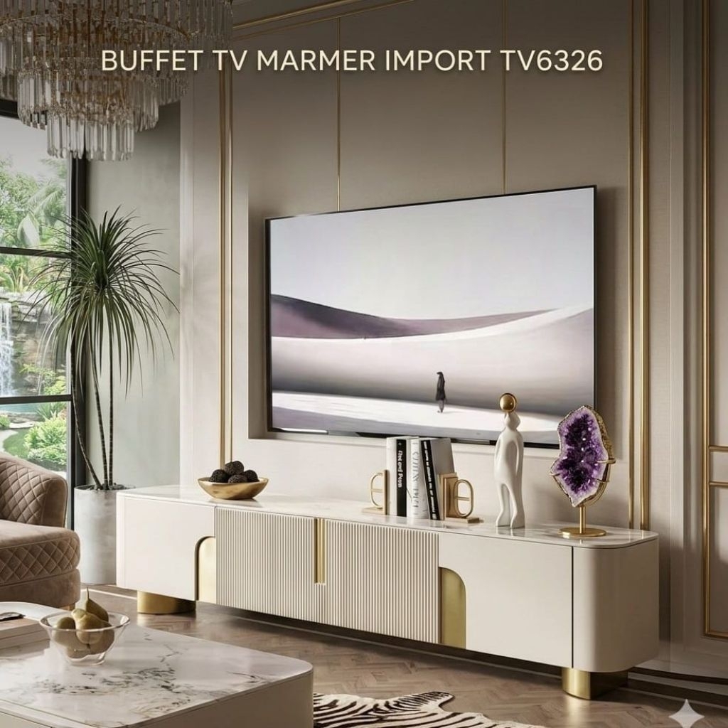 Buffet TV Marmer Pendek Buffet TV 180 cm Meja TV Marmer Meja TV Pendek Credenza Buffet Bupet TV Pend