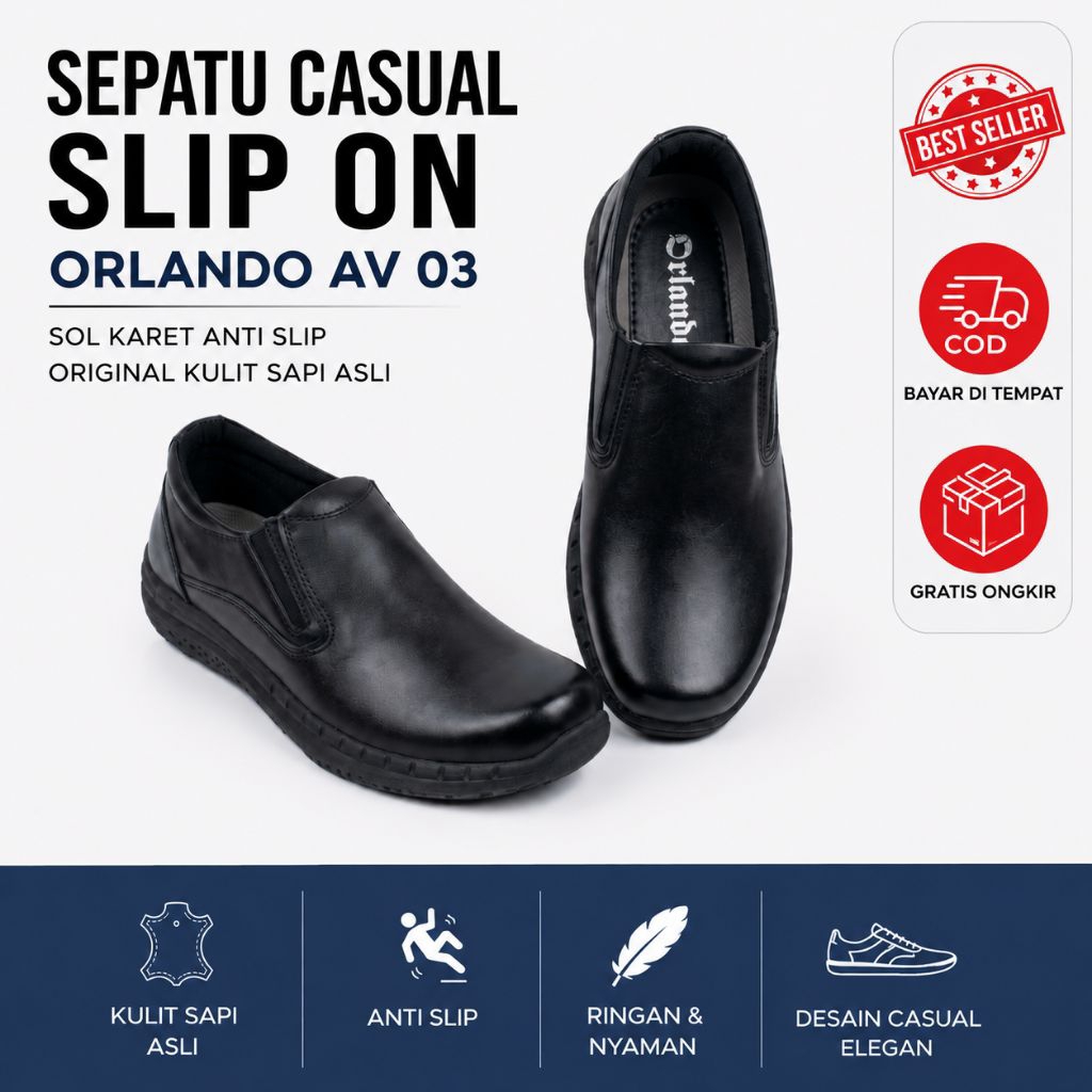 SEPATU PRIA CASUAL SEPATU KULIT