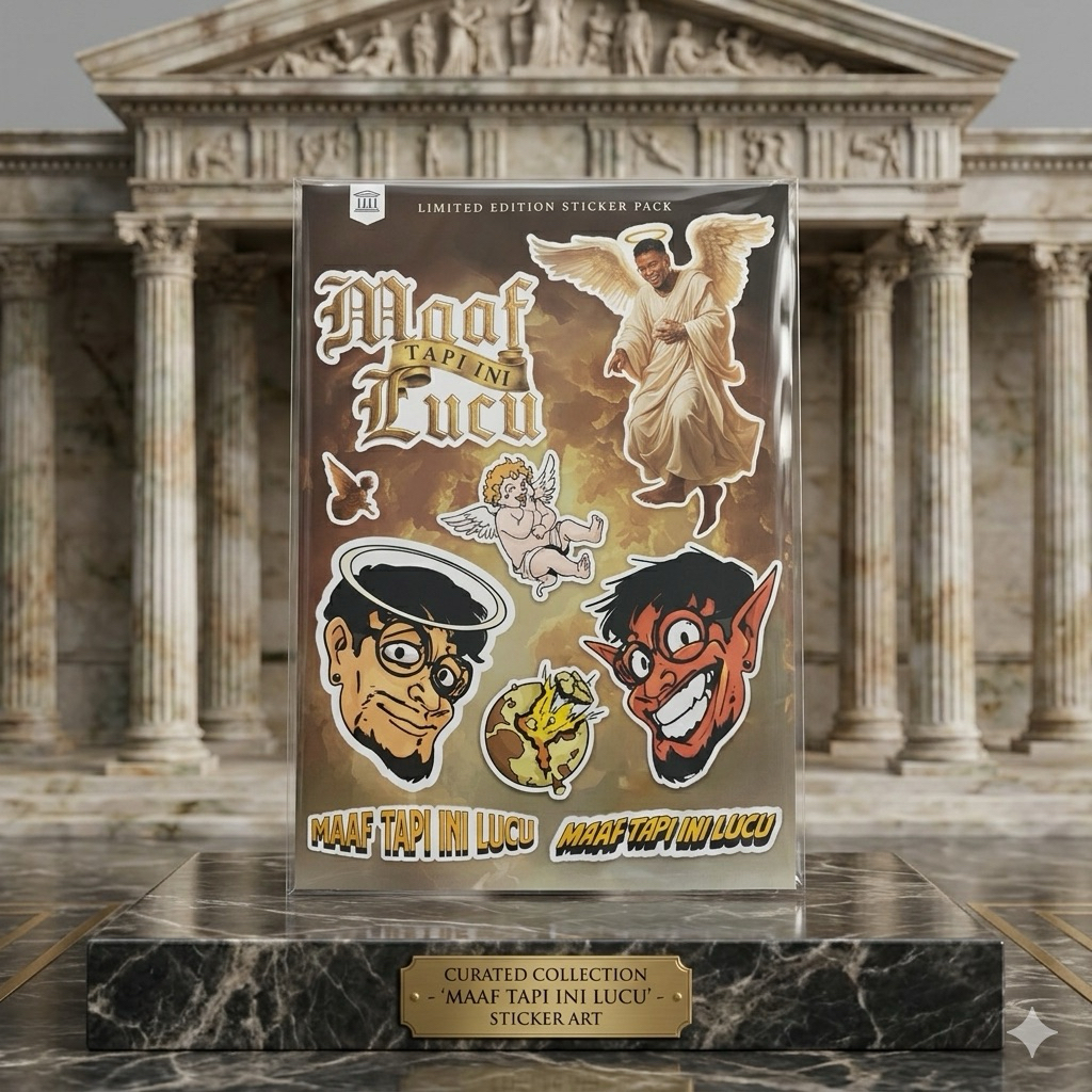 Original Limited Edition Sticker Pack Maaf Tapi Ini Lucu Coki Pardede