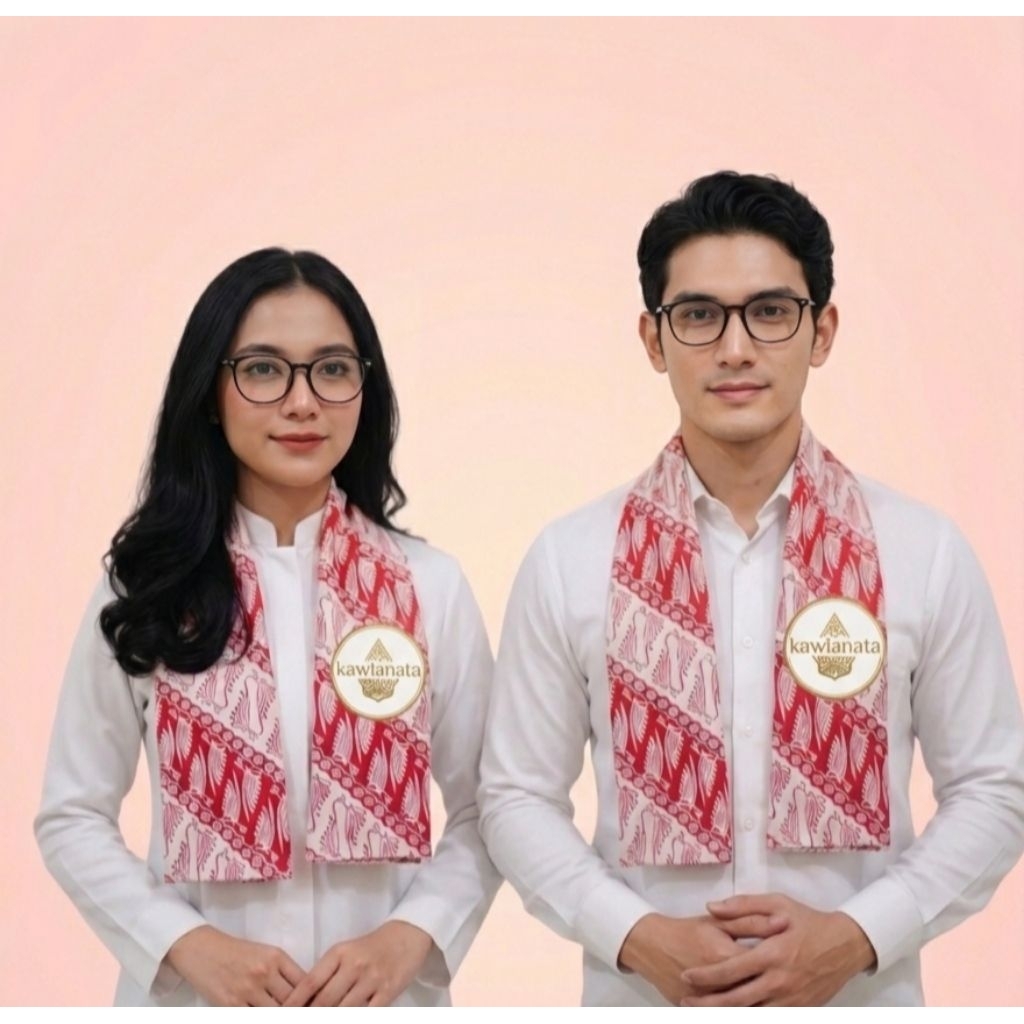Syal Batik Pria Wanita cukin Betawi seragam paduan suara