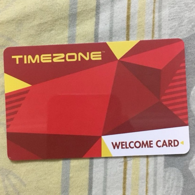 Timezone Red Welcome Card (card only)