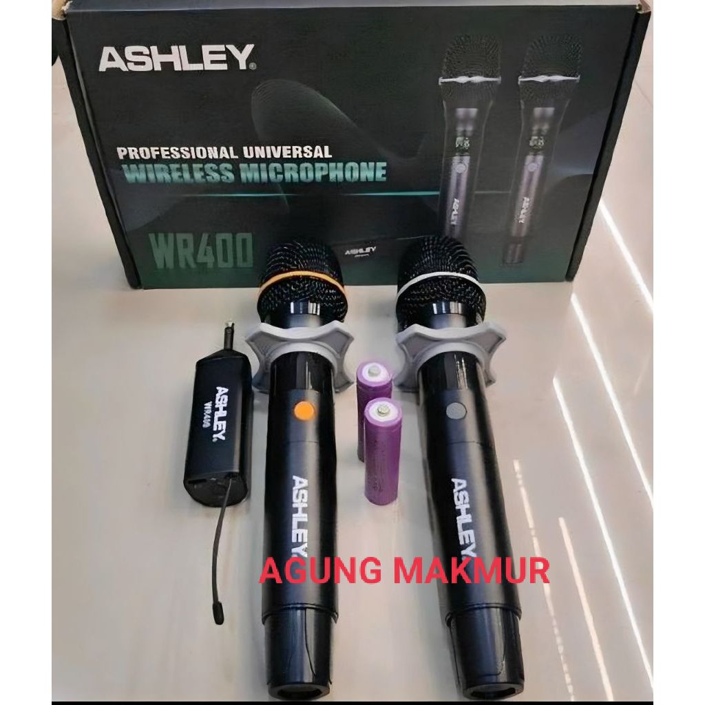MIC WIRELESS ASHLEY WR-400 Original - Mic Wireless Ashley wr400 wr 400 Original