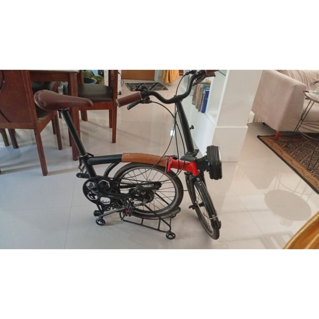 Sepeda Lipat Bekas, Pikes 8S Dark Blood Brompton KW Super