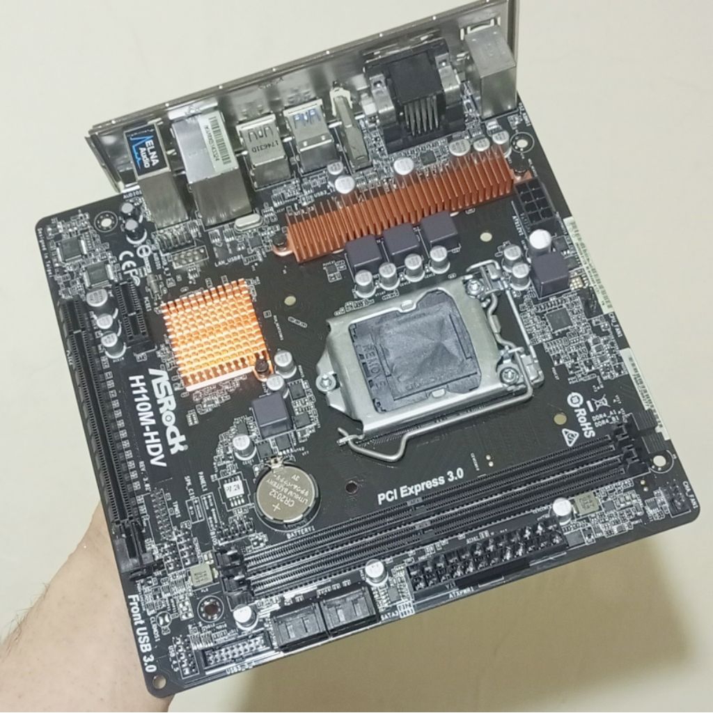 Motherboard ASRock H110M-HDV Gen6/7. MINUS - NO RESPON