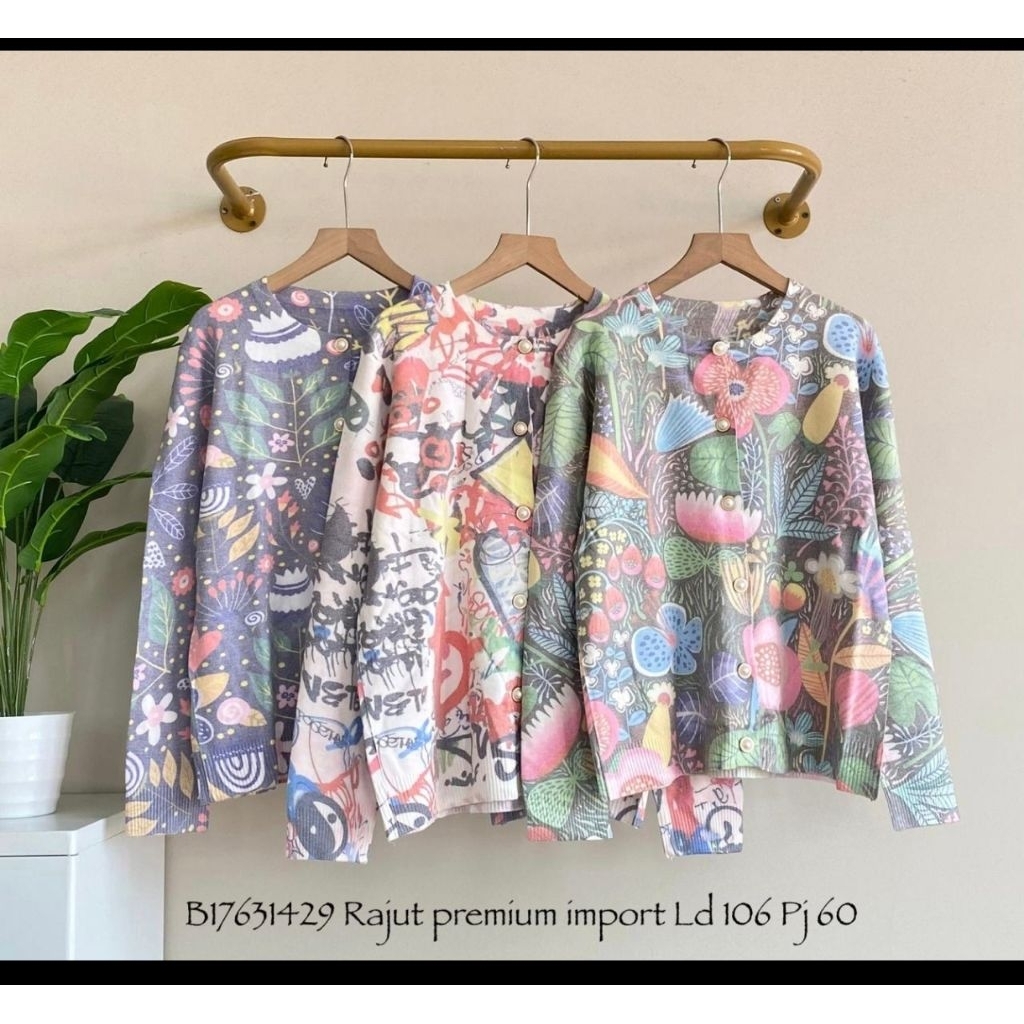 Real pic Original dan TERMURAH Blouse Jumbo rajut PREMIUM Butik / Atasan Oversize rajut PREMIUM Bang