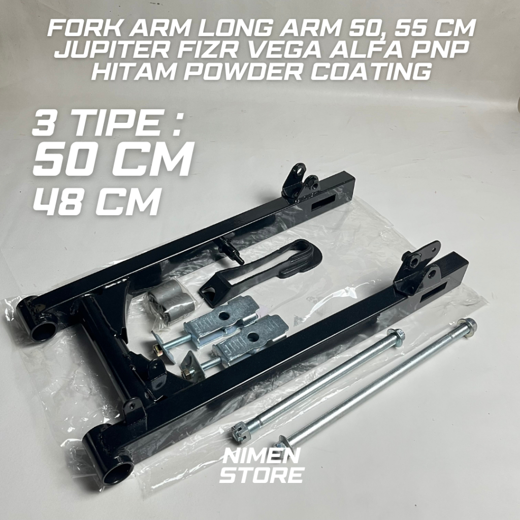 Swing Arm Long Jupiter Z F1ZR Vega R Hitam Glossy Fullset PNP