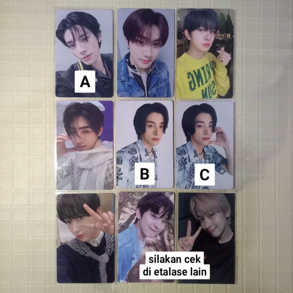 [baca deskripsi] PC Photocard Jake Sunghoon Heeseung Jungwon Sunoo Official Enhypen SG22 Season Gree
