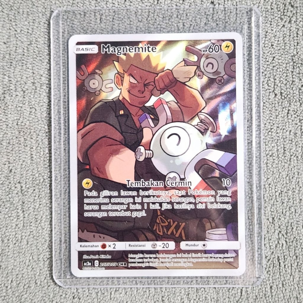 Magnemite Pokemon Card ID [CHR] - Original ac3a TCG Kartu Indonesia / Indo