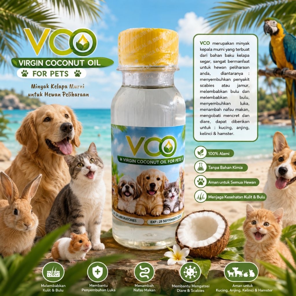 VCO OBAT GATAL SCABIES UNTUK KUCING ANJING DAN LAINYA