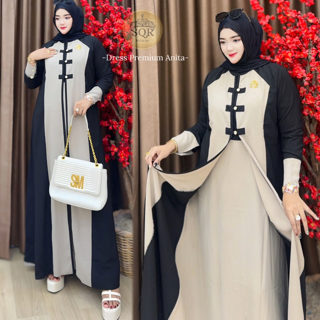 Gamis Anita | Gamis Anita Uni Ara | Gamis Uni Ara | Dress Anita | Dress Anita Uni Ara | Gamis Uni Ar