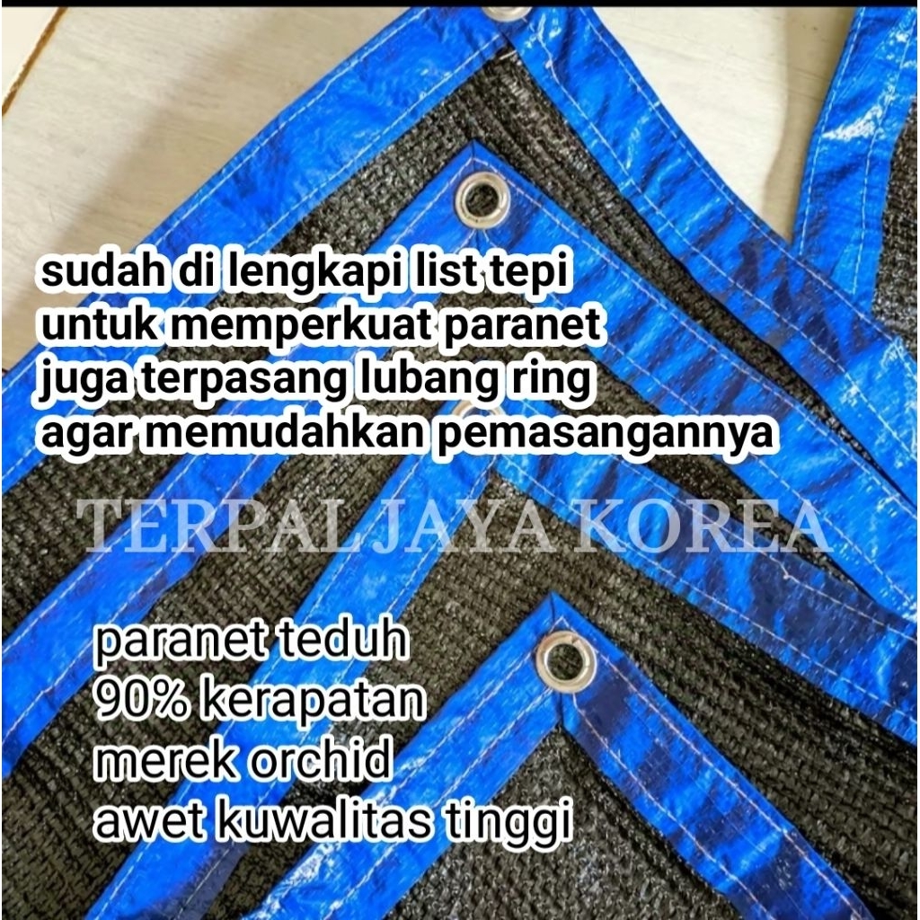 PARANET HDPE 90% KERAPATAN UKURAN 4X6. 4X7. 4X8. 4X9. 4X10