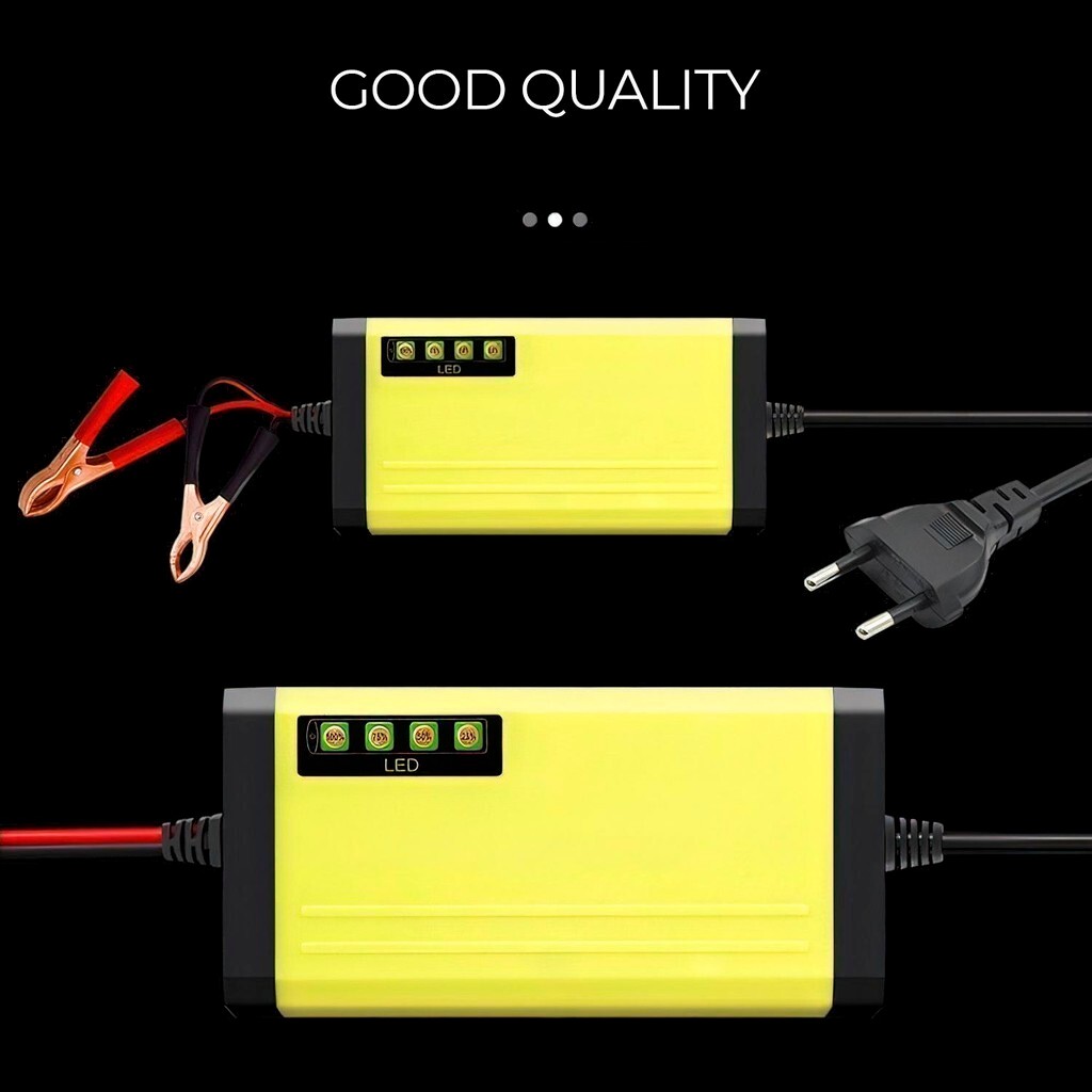 Casan Aki Motor Mobil Otomatis Charger Baterai Accu Cas Aki Kering Basah Digital Aki DC
