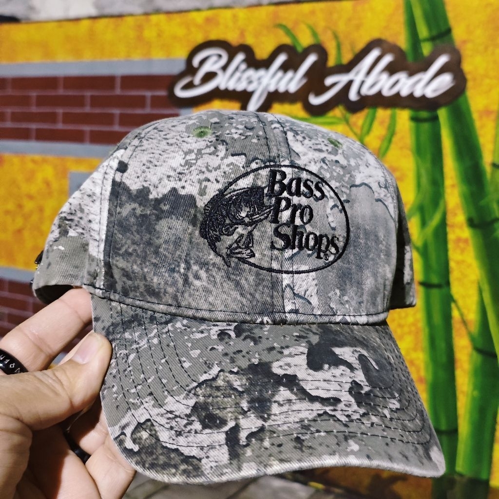 Topi Bass Pro Shops Tonal Logo Cap - Camo Camouflage Real Tree Original Style