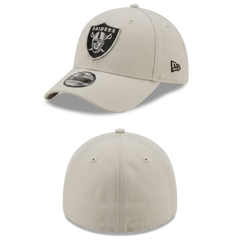 TOPI NEW ERA 9FORTY RAIDERS LASRAI BEIGE HAT/CAP NEW ORI BNIB