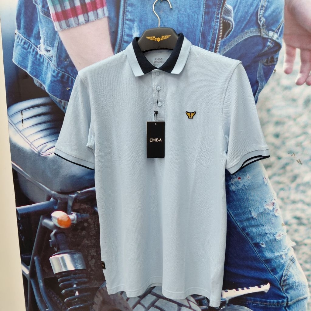 Kemeja emba classic /kemeja polos /kemeja pendek /kemeja kuning /kemeja putih /kemeja biru /emba mal