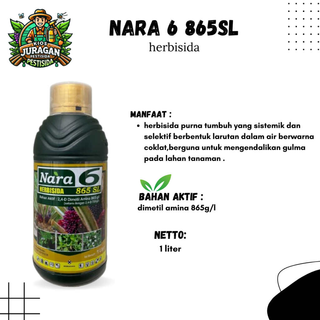 NARA 6 865SL 1LITER HERBISIDA