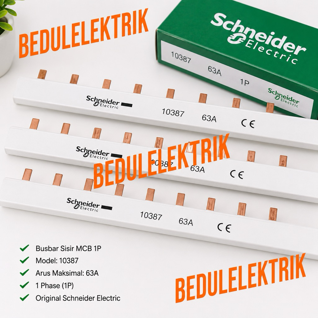 busbar schneider 10387 busbar sisir mcb 1P