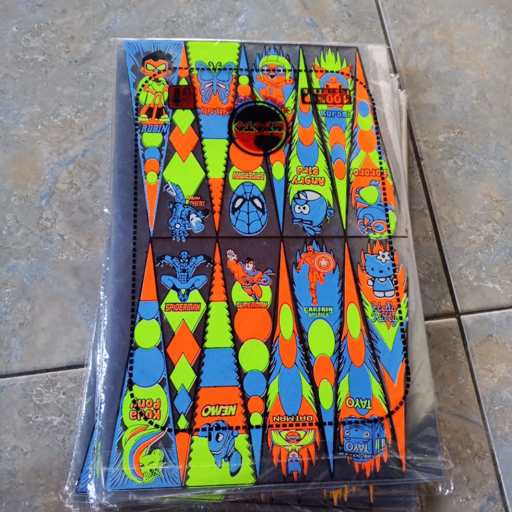 Mika sablon kitiran lampu