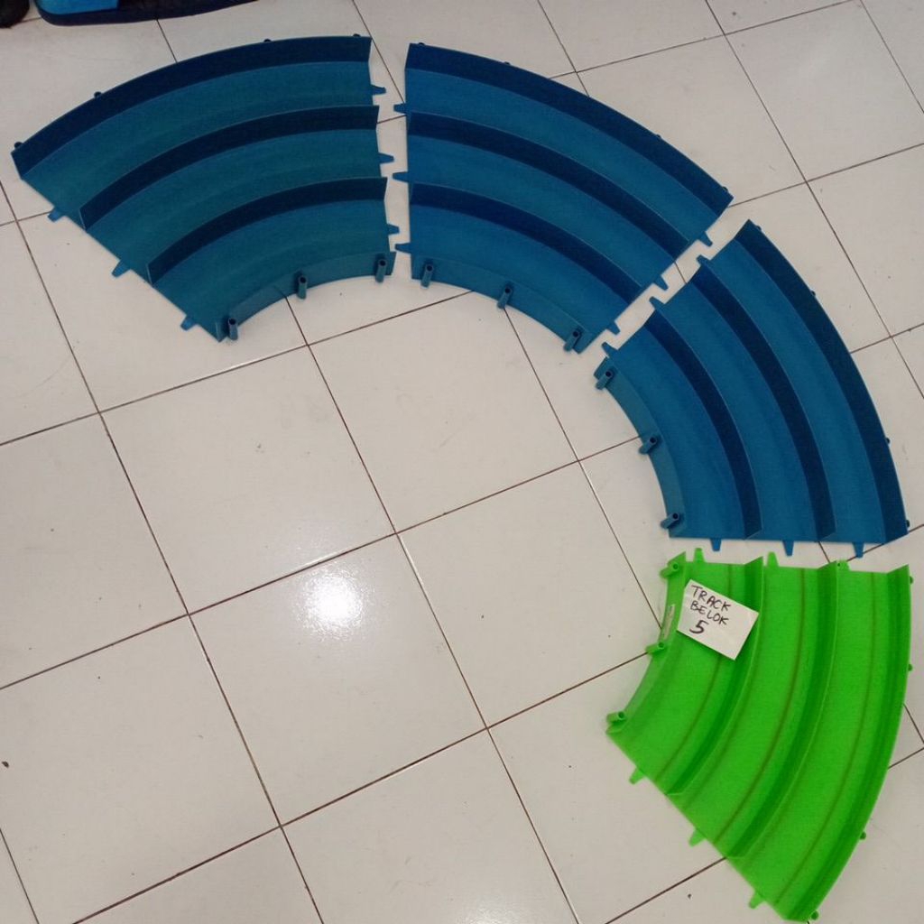 #5 TRACK BELOK Mainan Mobil Tamiya 3 Jalur ( isi 4 keping ) 4 WD 4WD anak anak