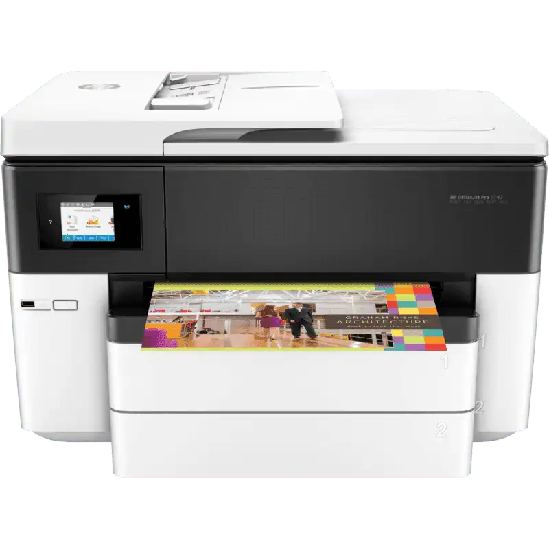 HP OFFICEJET PRO 7740 WIDE FORMAT ALL IN ONE PRINTER WITH WIRELESS BARU